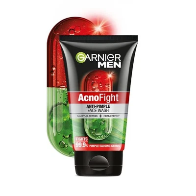 Garnier Hombres Anti Espinillas Jabón Facial Reparaciones Equilibrios de Piel Aceites AcnoFight 100g Foto 1 de 4