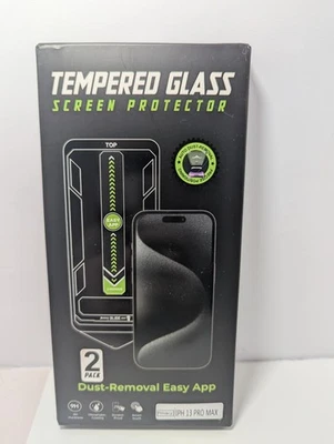 2 PACK -NIP  Screen Protector Tempered Glass for iPhone 13 PRO MAX - Image 1 of 3