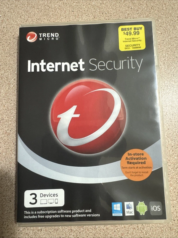 Trend Micro Internet Security (2014) 3 Devices, Windows 8, Mac, IOS, Android - Image 1 of 2