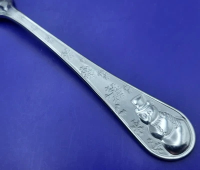 Cambridge SNOWMAN FROST Stainless Snowflakes Frosted Silverware CHOICE Flatware - Image 1 of 2