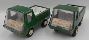 VINTAGE MINIFLEX HONGKONG PRESSSTAHL AIRFIX SPIELZEUG PICK-UP TRUCK X 2 GRÜN LESEN - Bild 1 von 11