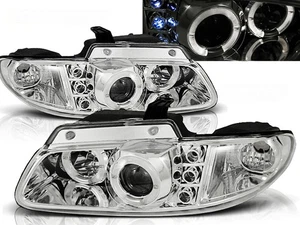 phares pour CHRYSLER VOYAGER 1996 1997 1998 1999-2001 angel eyes chrome LHD - Bild 1 von 1