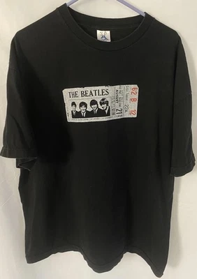 Vtg The Beatles T Shirt Concert Stub August 21 1964 Seattle Coliseum Washington - Image 1 of 4