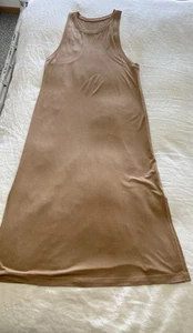 Lululemon | Women’s SZ 10 Large | Beige Refresh Maxi Dress II | Side Slits EUC - Picture 1 of 9