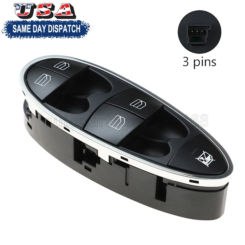 PARA 03-11 MERCEDES-BENZ CLASE CLS CLASE E INTERRUPTOR DE VENTANA ELÉCTRICA MAESTRO LADO DEL CONDUCTOR Foto 1 de 4