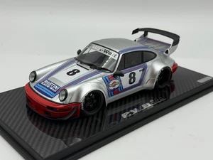 1/18 TGM models Porsche 911 " 964 " RWB Silver Martini Carbon Base BO096 - Picture 1 of 6