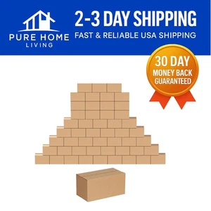 50 Durable Corrugated Cardboard Shipping Boxes - 8x4x4 Inches for Multi-Purpose - Picture 1 of 10