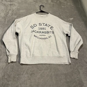 South Dakota State Jackrabbits Sweater Mens Medium NCAA College Pullover Champio - Picture 1 of 6