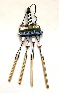 Lighthouse Windchime Vintage Hanging Ornament Christmas 8" - Picture 1 of 5