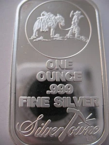 1-OZ  SILVERTOWNE MINT MULE &  PROSPECTOR NEW .999 PURE SILVER BULLION BARTER - Picture 1 of 8