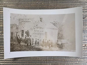 RPPC J W Middleton Building 1860 Brownville Nebraska Real Photo Postcard - Picture 1 of 2