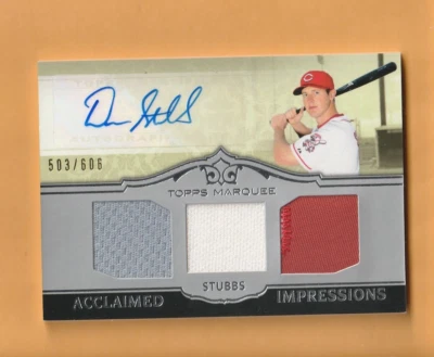 Drew Stubbs Cincinnati Reds AUTO 2011 Topps Marquee /606 Texas Longhorns - Изображение 1 из 2