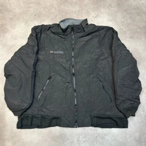 L.L Bean Bomber Jacket Mens Large Thinsulate Warm Up Fleece Lined Coat, Black - Picture 1 of 10
