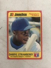 Vintage Jimmy Dean 1991 Los Angeles Dodgers Baseball Card Darryl Strawberry #5
