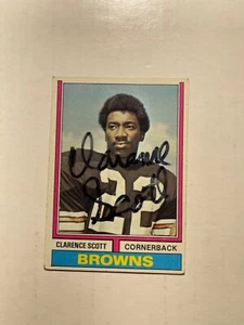 Cleveland Browns CLARENCE SCOTT Signed Card - Picture 1 of 1