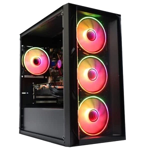Gaming PC Computer Intel Core i5-12400F 16GB DDR4 500GB M.2 NVme 8GB RX580 Win11 - Picture 1 of 10