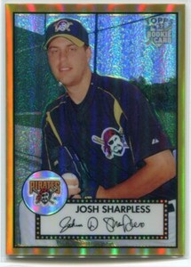 2006 Topps '52 Chrome Gold Refractor 89 Josh Sharpless Rookie 9/52