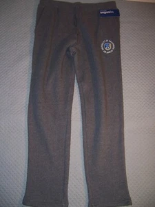 NUEVO CON ETIQUETAS GEAR UCLA Bruins Pantalones de Sudadera Gris Polar Atlético L Grande Algodón Cordón - Imagen 1 de 2