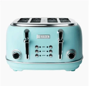 HOT SALE - HADEN Heritage 4-Slice Wide Slot Toaster - Light Blue - Picture 1 of 5