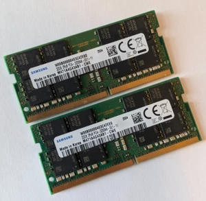 Samsung Kit DDR4 64GB (2 x 32GB) 3200MHz PC4-25600 Laptop RAM M471A4G43AB1-CWE - Picture 1 of 2