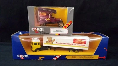 Vintage Steiff Corgi Die Cast models Lot of 2 c1980 - New in Boxes unopened  - Image 1 of 4
