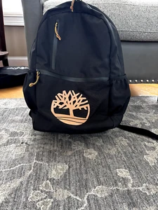 Timberland Medium Sized Black Backpack with Two Straps in Good Condition - Picture 1 of 7