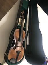 Geige, Violine, Bratsche im Koffer mit Bogen