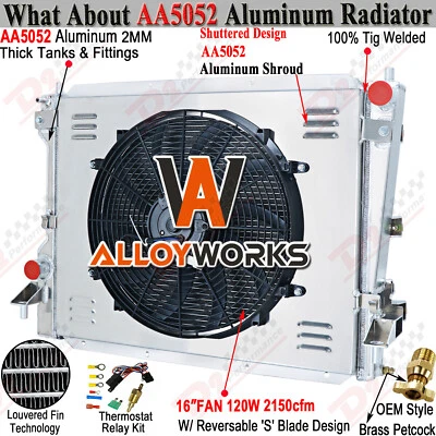 Relé de ventilador de cubierta de radiador de 3 filas para Ford Mustang 2005-2014 2006 3,9 4,6 L 5,8 L MT Foto 1 de 4