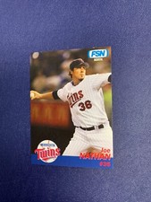 2007 FSN Minnesota Twins Team Issue Crime Prevention #6 Joe Nathan - Police D