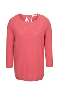Fat Face - Women's - Bella Knit Mix Tee - Orange/Coral - Size 8 - BNWT - Picture 1 of 3