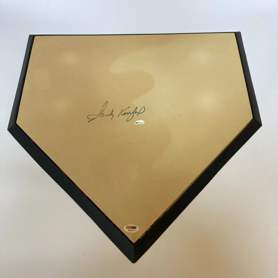 Sandy Koufax Signed Full Size Home Plate Base PSA DNA  - Image 1 of 4