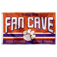 Clemson Tigers Fan Man Cave Large Outdoor Flag