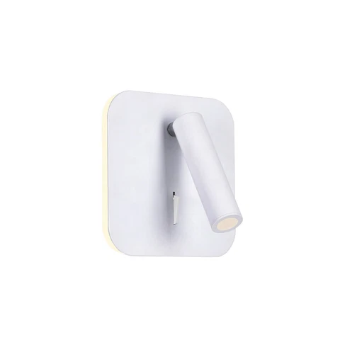 LED Sconce with Matte White Finish Cover