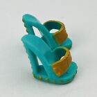 Monster High Classroom Cleo de Nile Shoes Only Turquoise Sandals Gold Accents