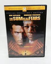 The Sum of All Fears (DVD, '02, Widescreen) Jack Ryan Morgan Freeman Ben Affleck