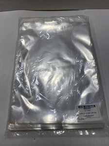 100 CLEAR 10 x 13 RESEALABLE POLY BAGS 1.5 MIL ULINE FLAT PLASTIC SELF SEAL BAGS - Picture 1 of 4