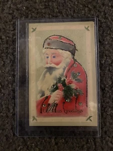 RARE Early 1900s Santa Postcard Beautiful Art With Original Writing Unposted - Picture 1 of 4