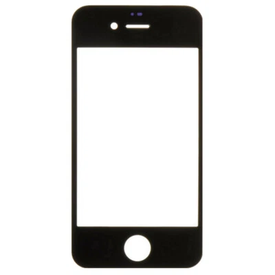 Lente Vidrio Solo para Apple iPhone 4 4S CDMA GSM Negro Vidrio Pantalla Cubierta Reparación  Foto 1 de 2
