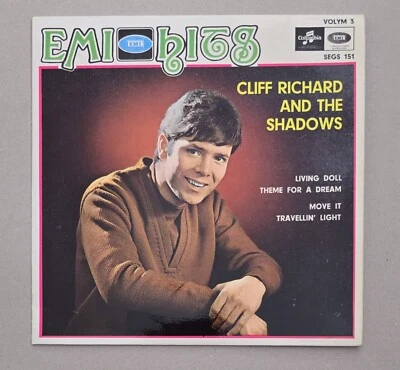 CLIFF RICHARD&THE THE SHADOWS "EMI HITS" SUECO NEGRO EP Foto 1 de 4