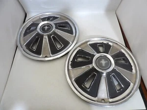Pair of 1966 Ford Mustang 14" Hubcaps / Wheel Covers Used - Picture 1 of 11