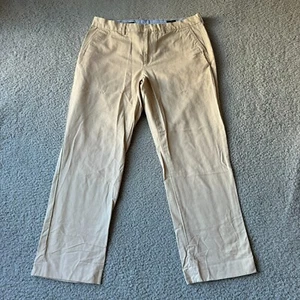 NUEVOS Pantalones J.Crew Para Hombres 34x30 Beige Delgados Bedford Rectos Aire Libre Trabajo Golf - Imagen 1 de 12