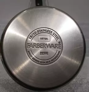 Farberware 3 Quart OPEN Sauce Pan 18/10 Stainless Steel 2.8L - Picture 1 of 10