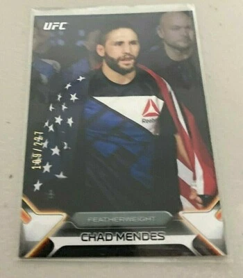 2016 Topps UFC Knockout CHAD MENDES /227 silver - Image 1 of 2