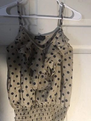 polka dot Top size small — 第 1/4 张图片