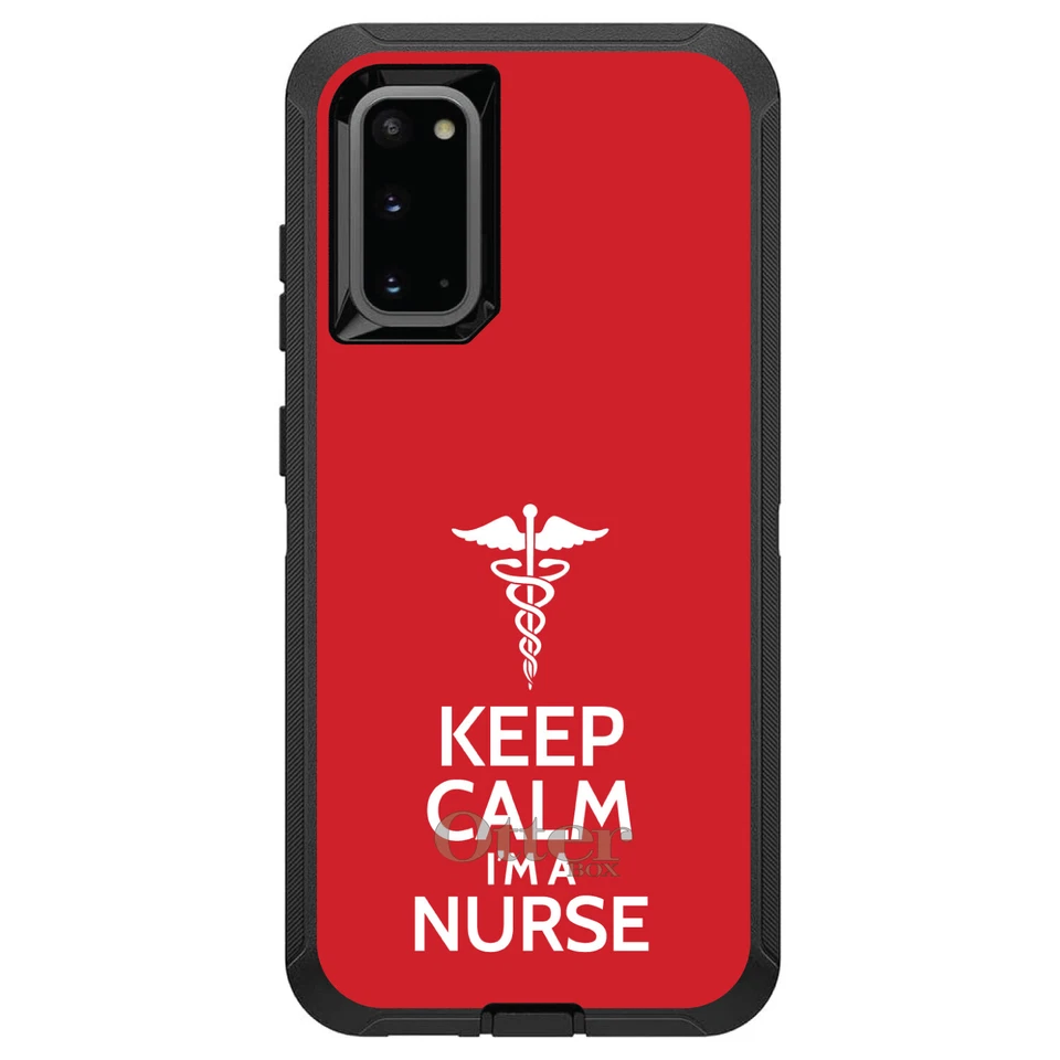 OtterBox Defender for Galaxy S (Choose Model) Red "Keep Calm I'm a Nurse" - Image 1 of 1