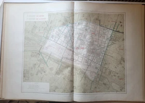 Paris 1 & 2 ème - Préfet POUBELLE Très Rare Plan de 1893 - 1/5000 (66 x 94,5 cm) - Picture 1 of 5