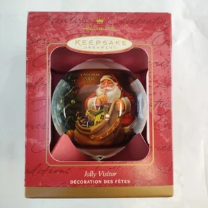 Hallmark Keepsake Ornamento Jolly Visitor 2001 Vacanze Natale Babbo Natale Vacanze - Foto 1 di 15