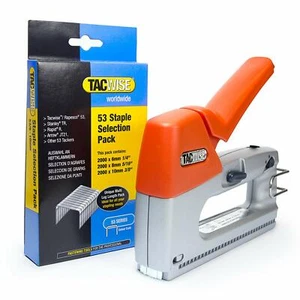 Tacwise Bundle - Z3-53 Graffettatrice e 53 Graffette Selezione Confezione (6000) 6-10mm - Foto 1 di 1