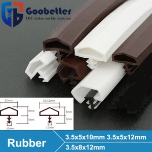 Rubber Seal Weather Strip Sticky Tape Door Window Draught Excluder Insectproof - Picture 1 of 9