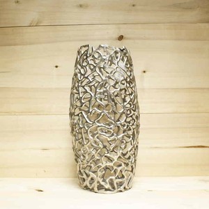 Jarron coral aluminio